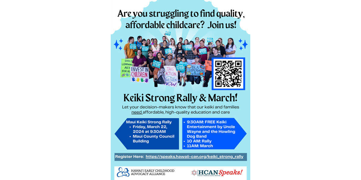 Ho'oikaika Partnership Maui Keiki Strong Rally Header