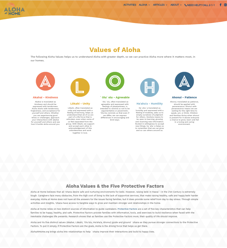 Hooikaika Partnership Protective Factors AlohaAtHome Picture of Maui Mama Magazine Article for Hooikaika Partnership